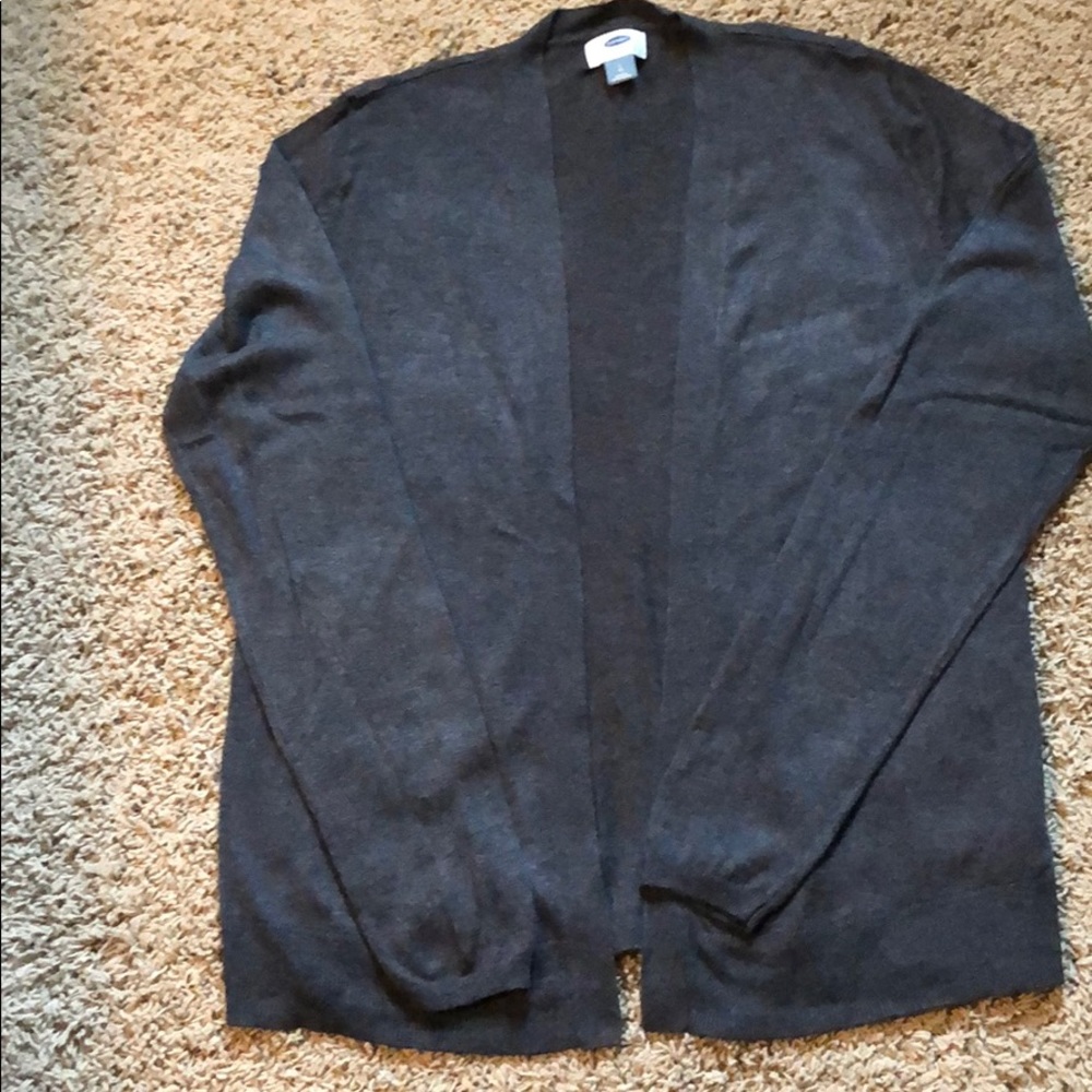 Old Navy Charcoal Cardigan Sz Lg Super Soft